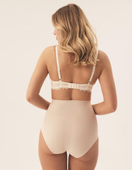 High-Waisted Briefs Plain – Beige – image 4