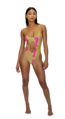 High Waist Cut-Out One Piece