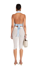 Stretch Lace Capri Pants