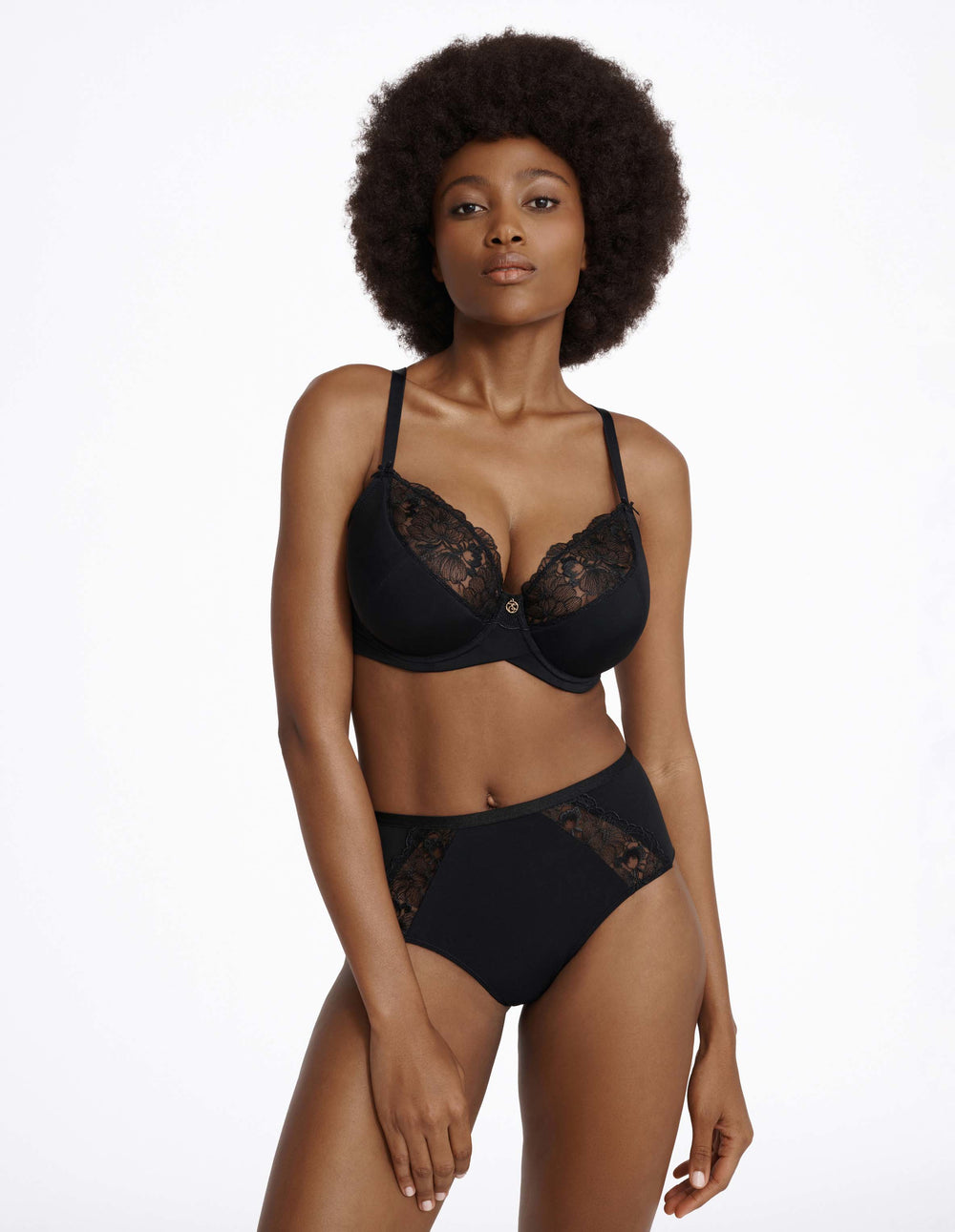 Semi-Padded Bra Bethany – Black – image 5