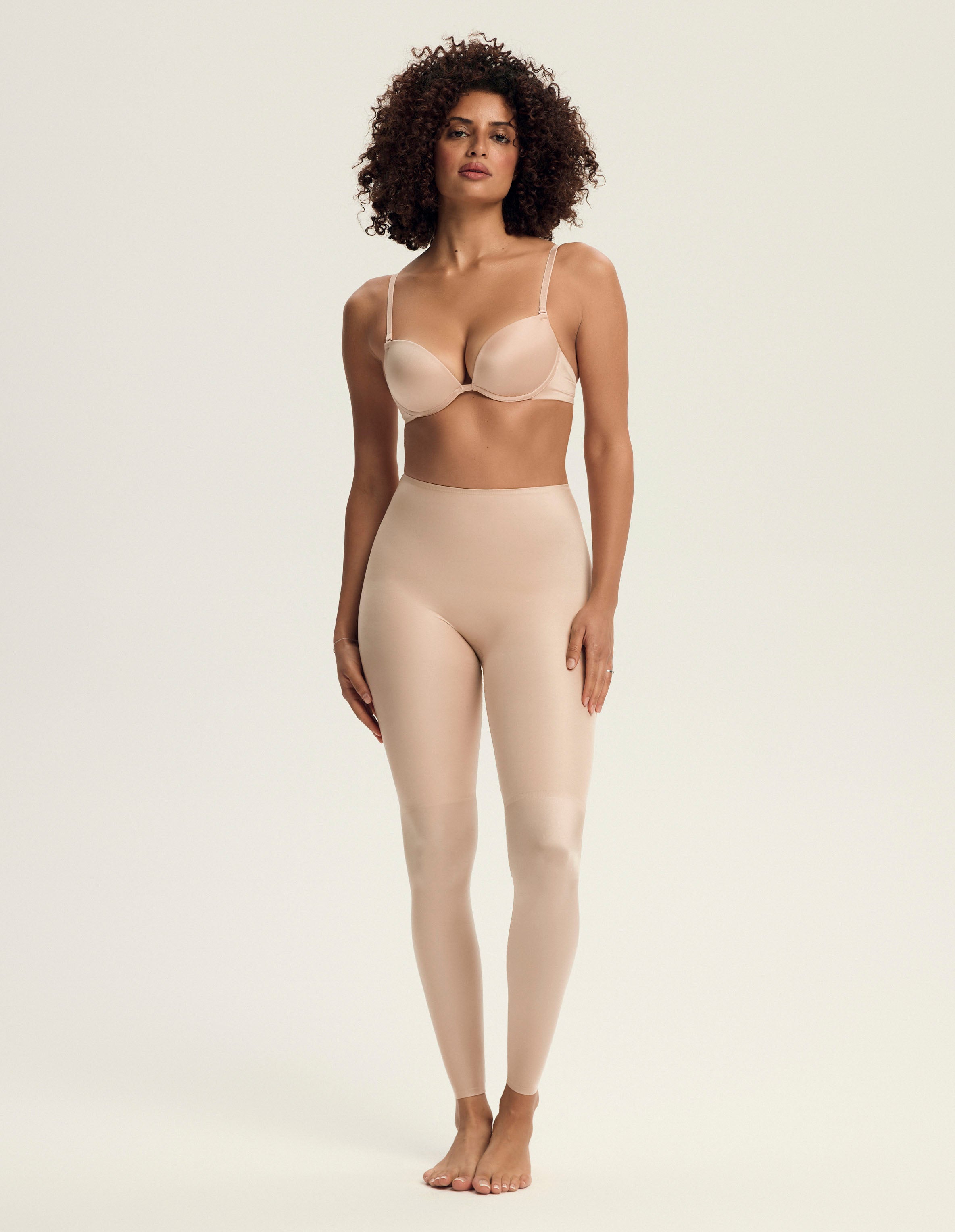 Shaping Leggings Silky – Beige – image 9