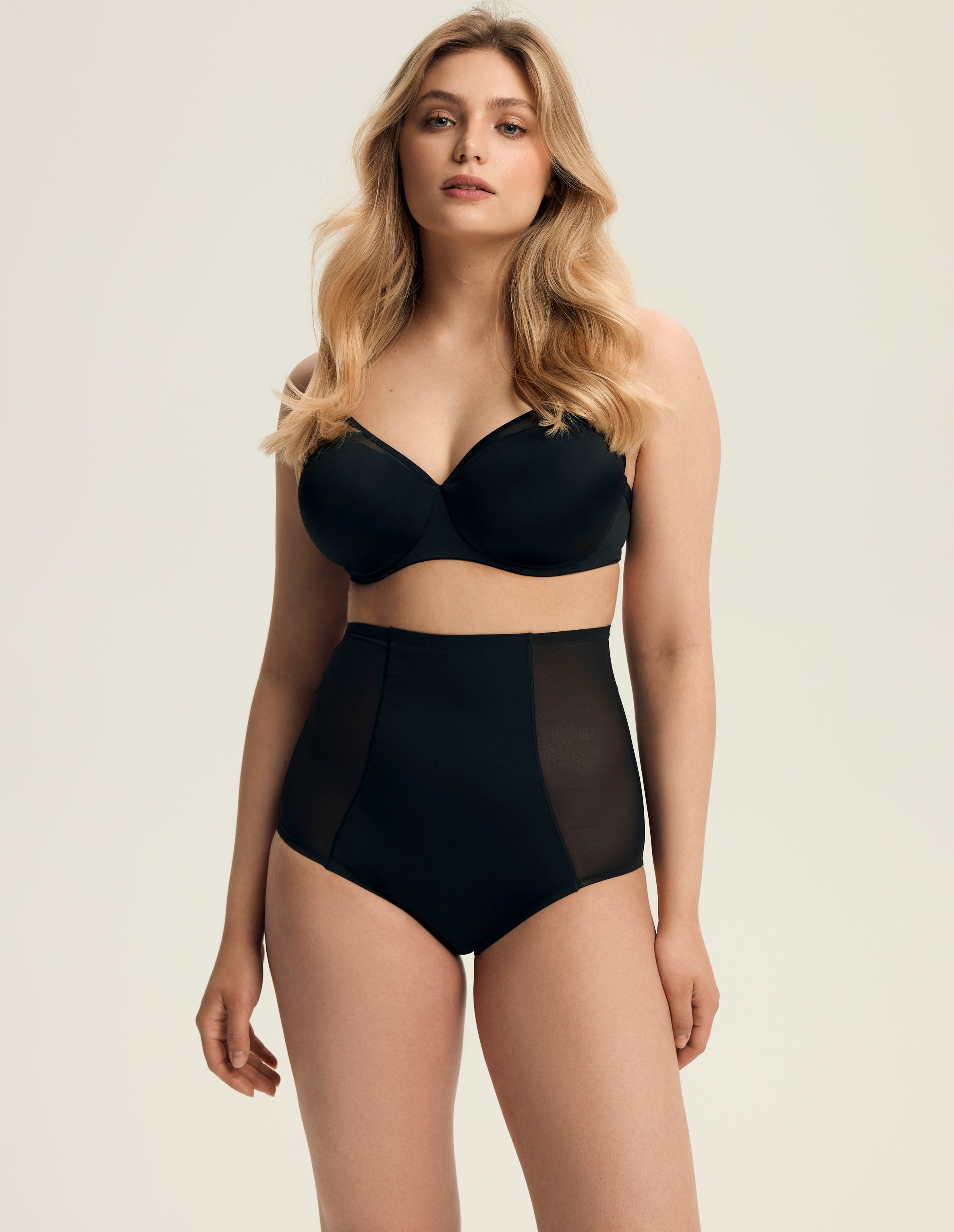 High-Waisted Shaping Briefs Sculpt – Black – image 1
