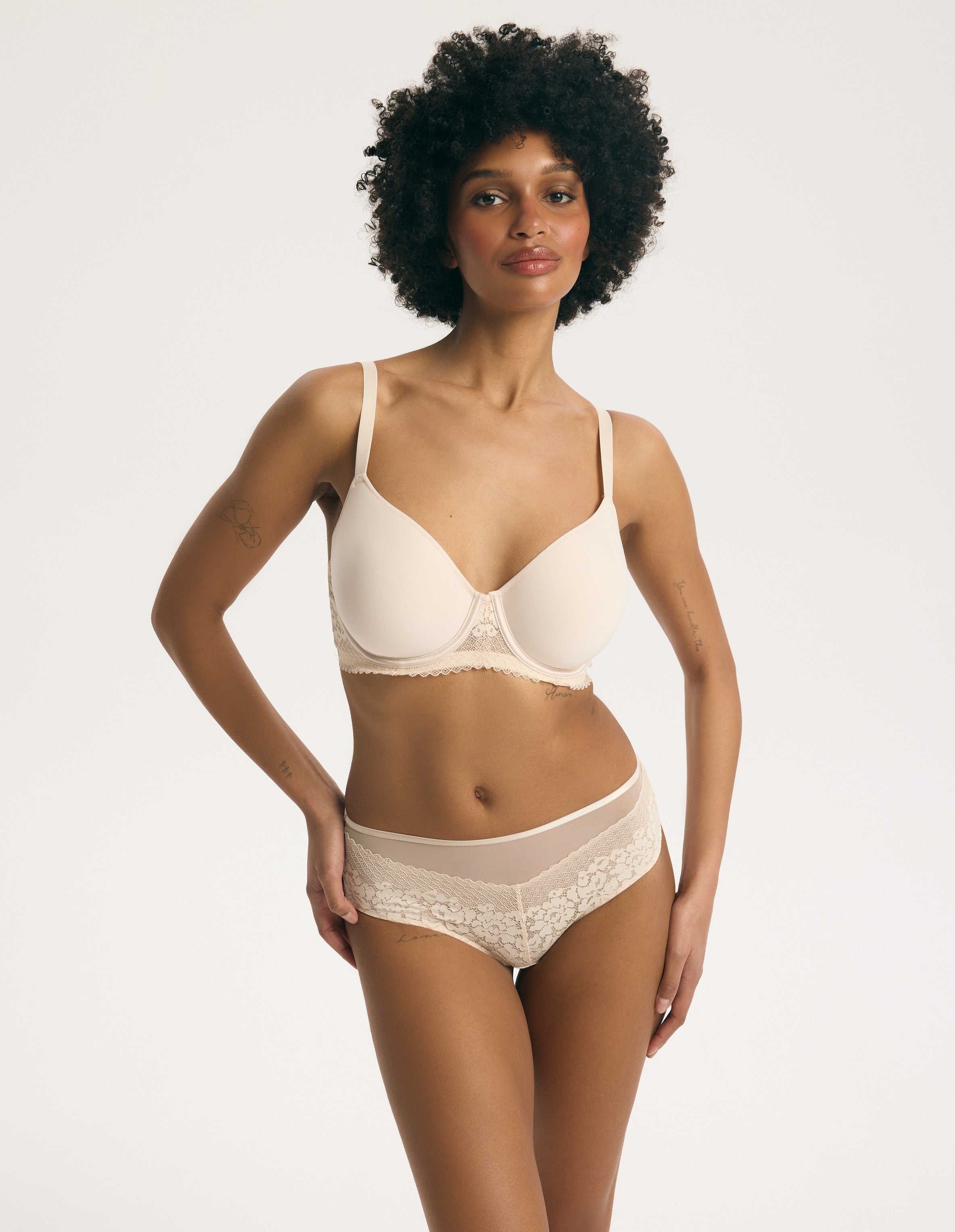High-Waisted Panties Virginia – Beige – image 1
